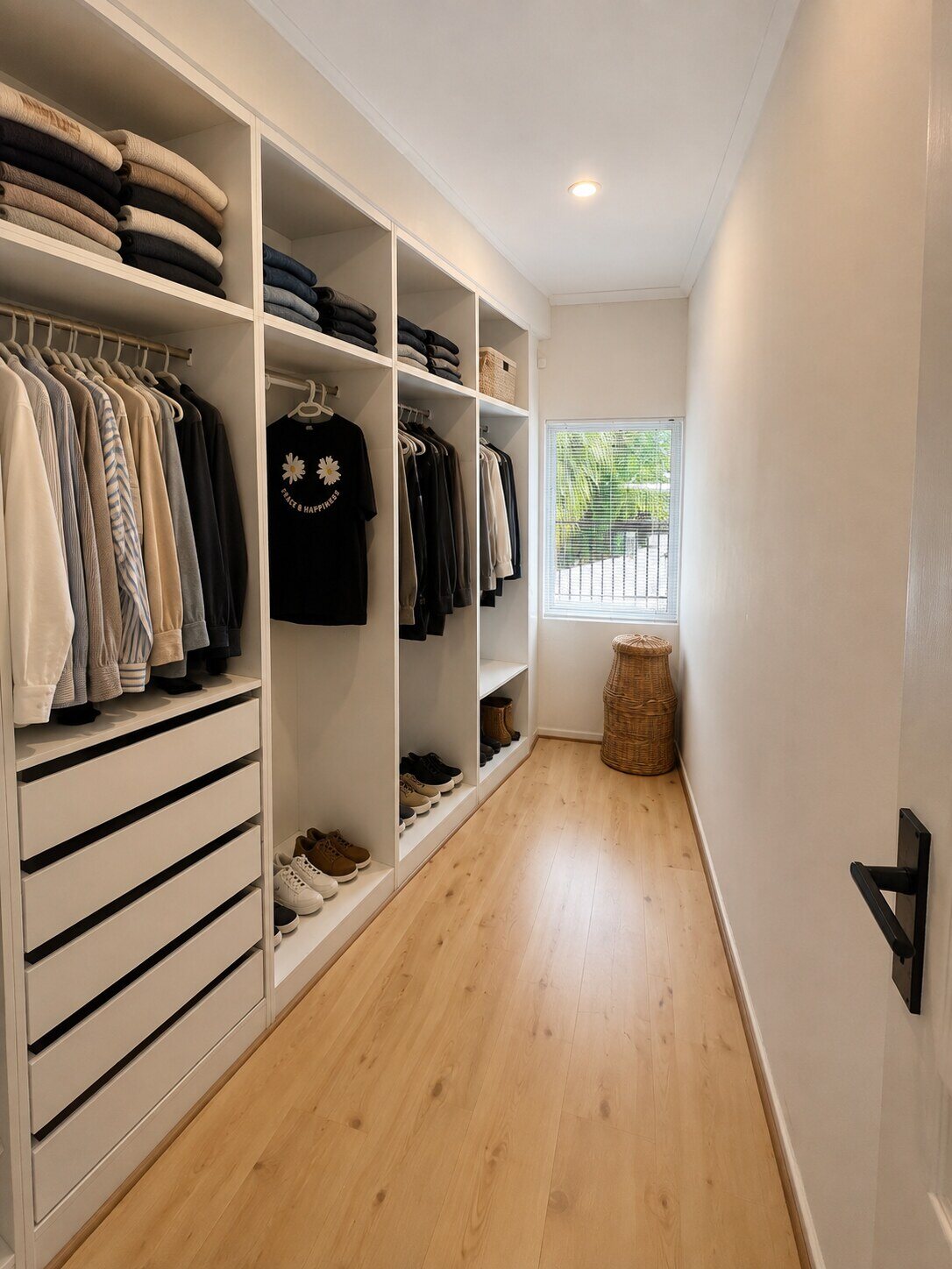 Ankleidezimmer der Master Suite